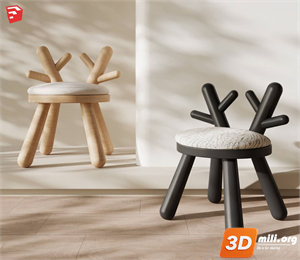 Kid's table and chairs Skp Files 